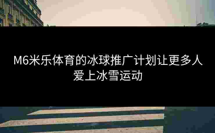 M6米乐体育的冰球推广计划让更多人爱上冰雪运动